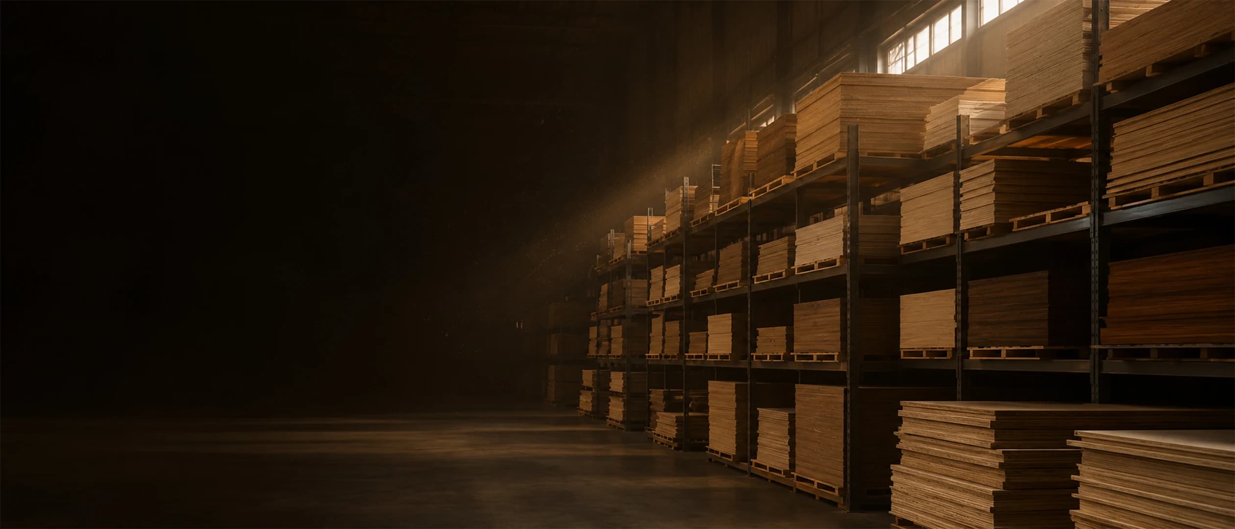 Panel warehouse interior