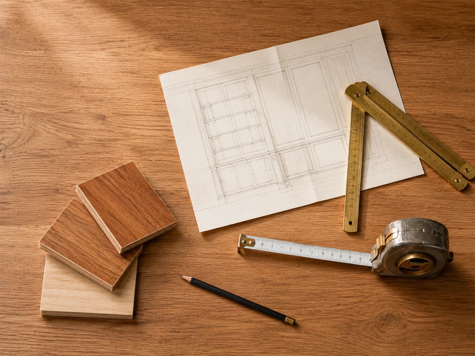 Plywood measuring and estimating tools
