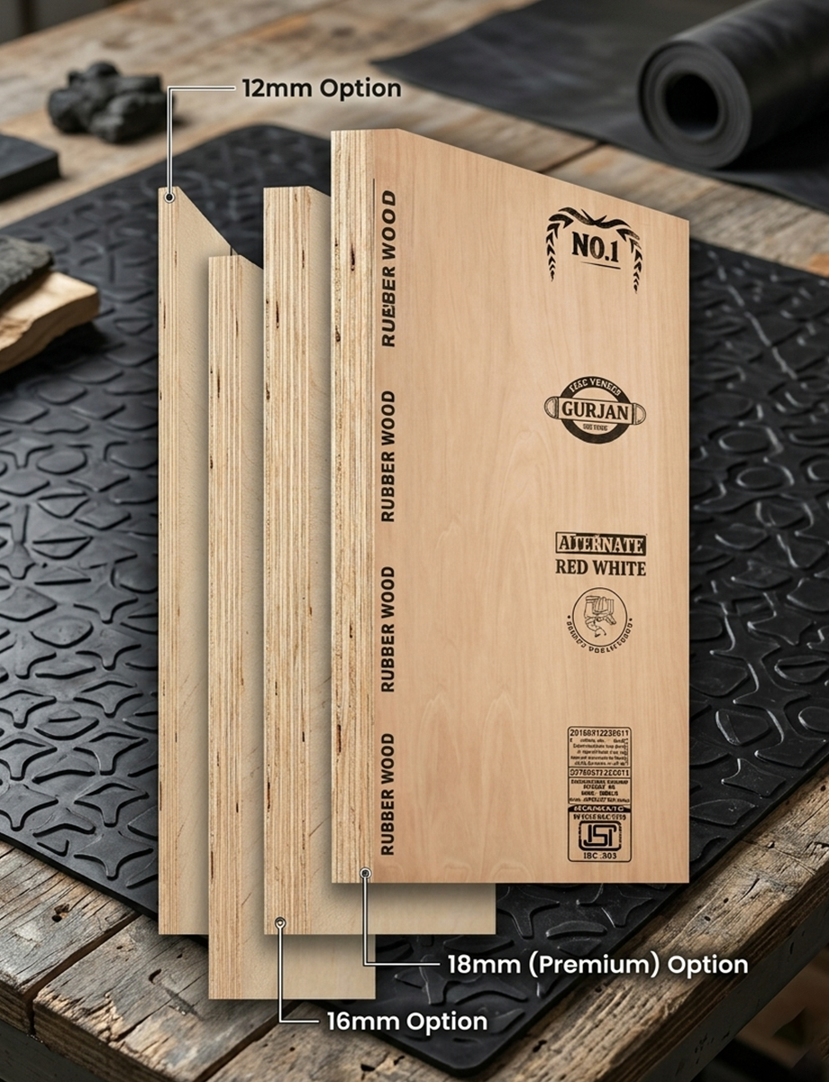 Rubber Wood Gurjan Plywood - Image 2